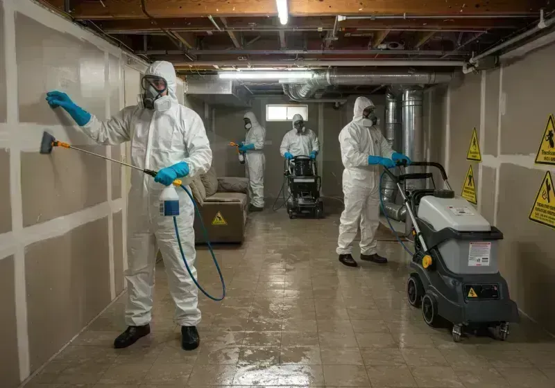 Basement Moisture Removal and Structural Drying process in Lyon County, KY